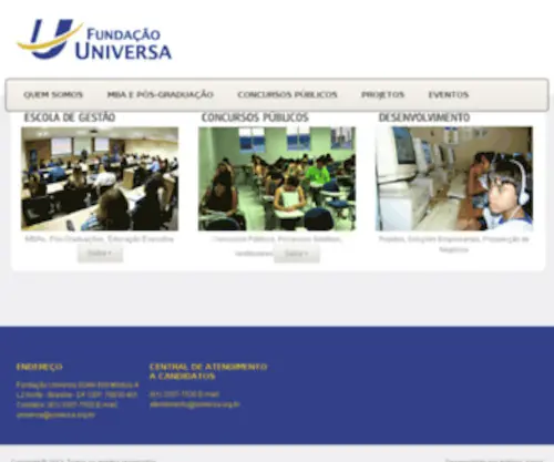 Funiversa.org.br(Fundação Universa) Screenshot