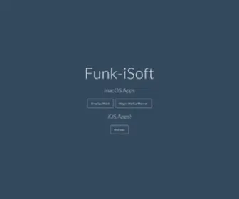 Funk-Isoft.com(Funk-iSoft Mac OS X and iOS software development) Screenshot