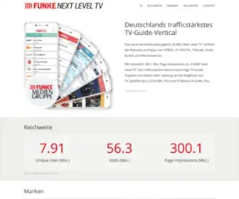 Funke-Next-Level.tv(Deutschlands trafficstärkstes TV) Screenshot