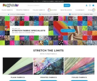 Funkifabrics.com(Lycra & Stretch Fabric) Screenshot