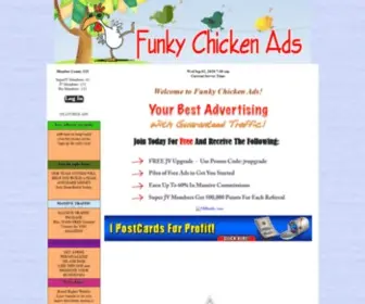 Funkychickenads.info(Funky Chicken Ads) Screenshot