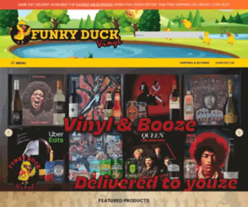 Funkyduckvinyl.com(Funky Duck Vinyl) Screenshot