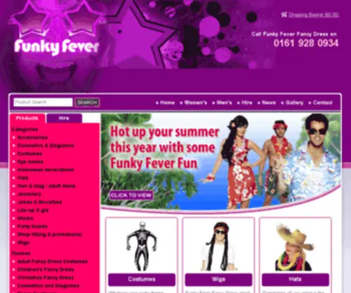 Funkyfeverfancydress.co.uk(Funky Fever) Screenshot