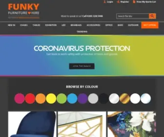 Funkyfurniturehire.co.uk(Funky Furniture Hire UK) Screenshot