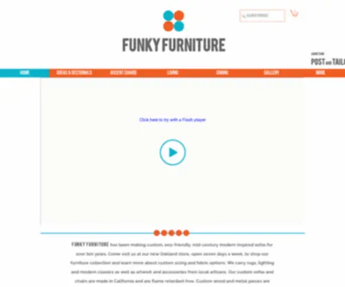 Funkyfurnituresf.com(Custom Sofas) Screenshot