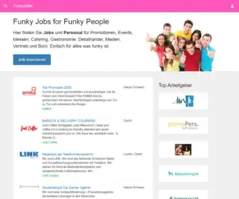 Funkyjobs.ch(Studentenjobs, Nebenjobs und Promotionjobs) Screenshot
