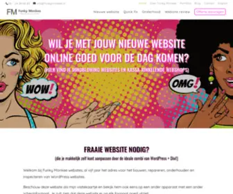 Funkymonkee.nl(Websites, Reparatie & Onderhoud) Screenshot