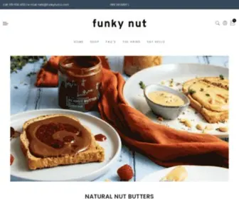 Funkynutco.com(Natural Nut Butter) Screenshot