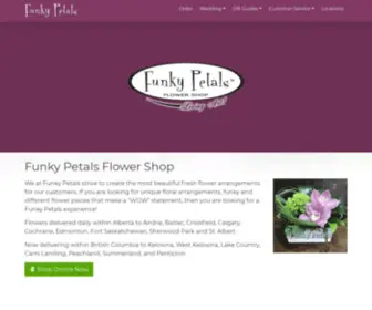 Funkypetals.com(Funky Petals Flower Shop) Screenshot