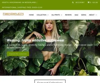 Funkysimplicity.com(Dance, Active & Yoga Wear) Screenshot