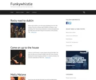 Funkywhistle.com(The finest tin whistle and other folk sheet music) Screenshot