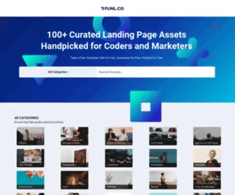 Funl.co(Free Landing Page Templates HTML) Screenshot