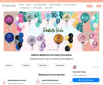 Funlah.com(Helium Balloons Delivery In Singapore) Screenshot