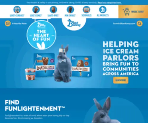 Funlightenment.com(Blue Bunny Ice Cream) Screenshot