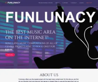 Funlunacy.com(Unlimited Music) Screenshot