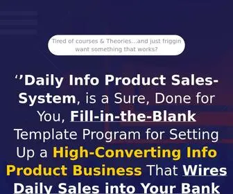 Funnelhack.co(Daily Info Product Sales System) Screenshot