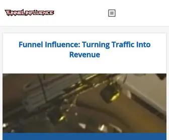 Funnelinfluence.com(Turns traffic into revenue) Screenshot