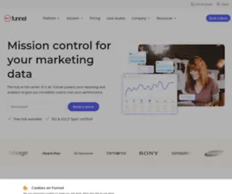 Funnel.io(Funnel is the leading marketing data hub. Our vision) Screenshot