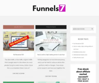 Funnels7.com(Making money online) Screenshot