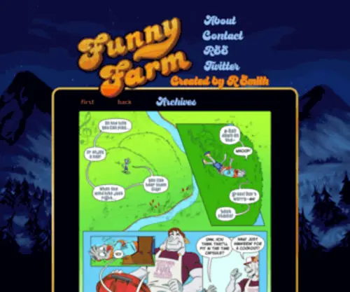 Funnyfarmcomics.com Screenshot