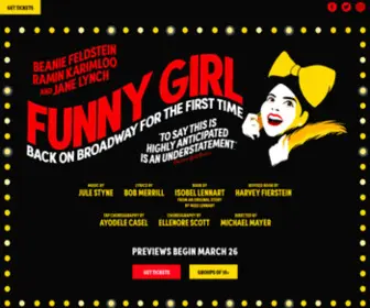 Funnygirlonbroadway.com(Funny Girl on Broadway) Screenshot