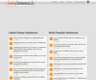 Funnysentences.com(Funny Sentences) Screenshot
