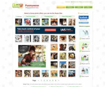 Funnywow.com(Make funny photos and pictures online) Screenshot