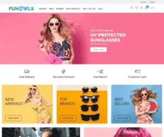 Funowls.com(Your Sunglass Mall) Screenshot