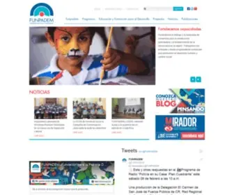 Funpadem.org(Fundación para la paz y la democracia) Screenshot