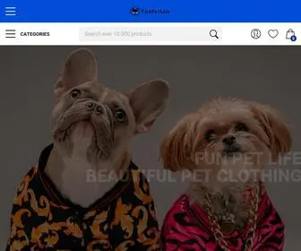 Funpetlife.com(Best Online Pet Supplies) Screenshot