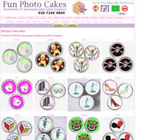 Funphotocakes.co.uk(Birthday Cake Ideas) Screenshot