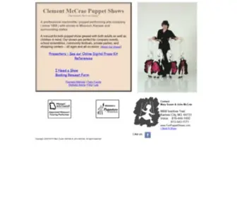 Funpuppetshows.com(Clement McCrae Puppet Shows) Screenshot