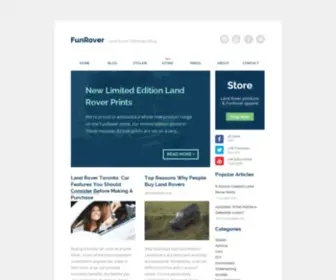 Funrover.com(Free Land Rover Magazine & Blog for Enthusiasts) Screenshot