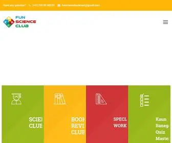 Funscienceclub.com(Fun Science Club) Screenshot