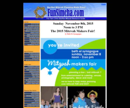 Funsimcha.com(Fun Simcha) Screenshot