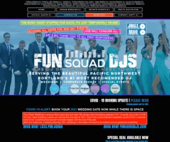 Funsquaddjs.com(Portland Wedding DJ) Screenshot