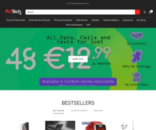 Funtech.ie(Fun Tech IOT Online Store) Screenshot