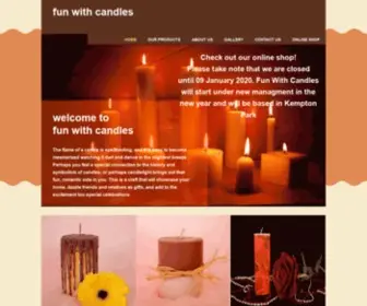 Funwithcandles.co.za(The flame of a candle) Screenshot