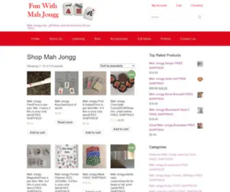 FunwithmahJongg.com(Mah Jongg Gifts Mahjong Sets Mahjongg Accessories) Screenshot