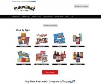 Funworks.com.au(Buy Lollies & Chocolates Online) Screenshot