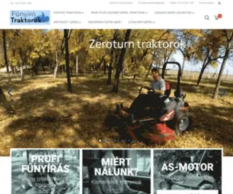 Funyirotraktorok.hu(Fűnyíró traktor) Screenshot
