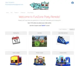 Funzonepartyrentals.com(Bounce House Rentals) Screenshot