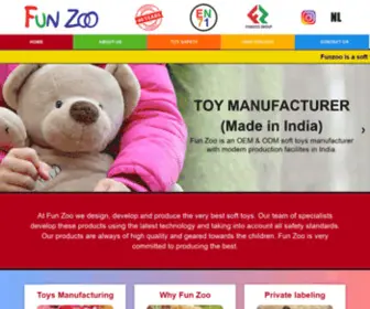 Funzoo.be(Soft Toys Manufacturer) Screenshot