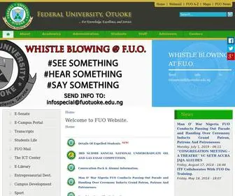 Fuotuoke.edu.ng(FUO Website) Screenshot