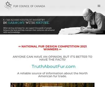 Furcouncil.com(Fur Council of Canada) Screenshot