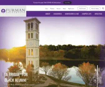 Furman.edu(Furman University) Screenshot