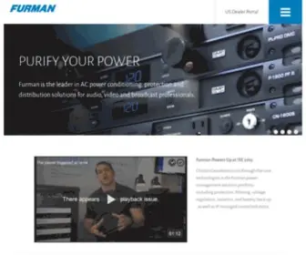 Furmansound.com(Furman Power) Screenshot