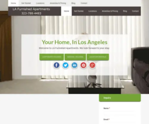 Furnapt.com(Fully Furnished Apartments for Rent in Los Angeles) Screenshot