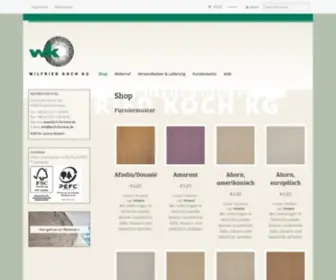 Furniermuster.de(WILFRIED KOCH KG) Screenshot