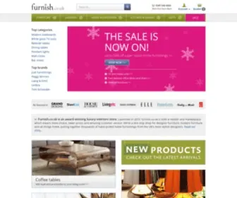 Furnish.co.uk(Modern designer furniture) Screenshot